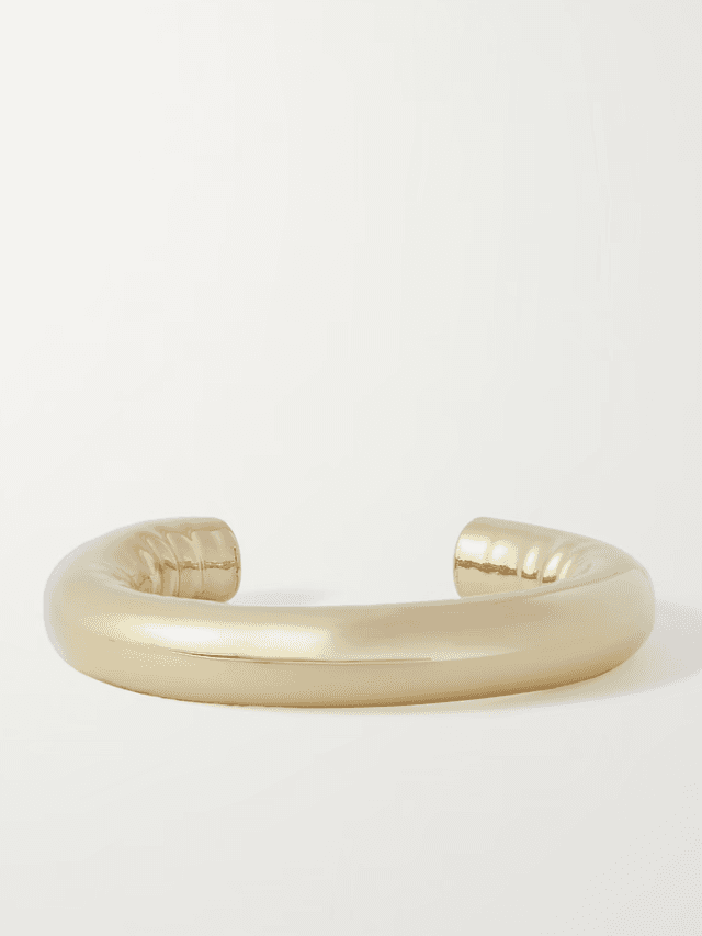 Hollow Tube gold-plated cuff (In-Store)