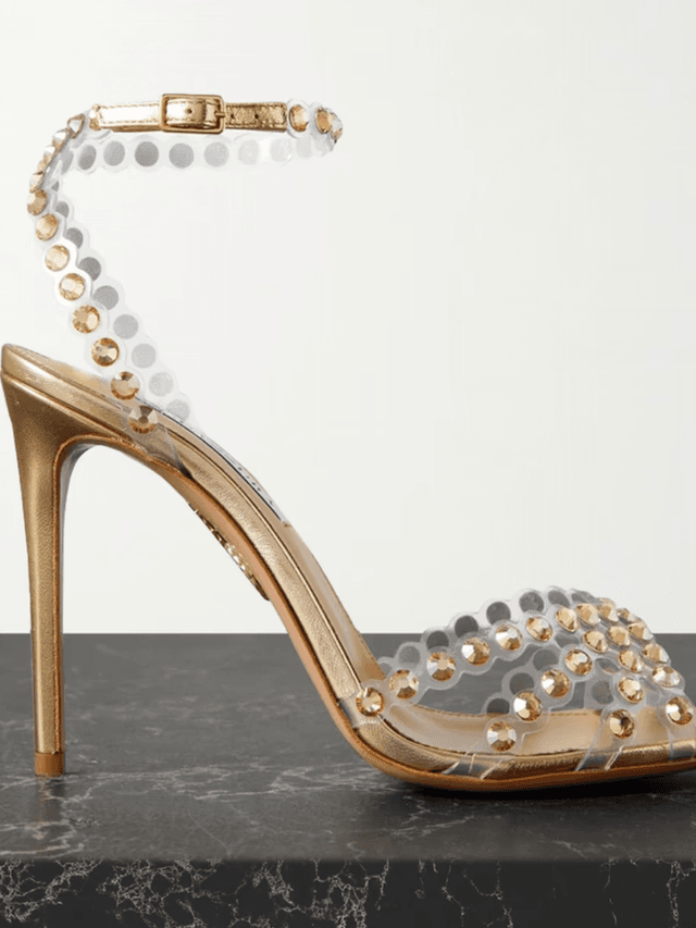Gold Tequila Plexi Sandal (In Store)