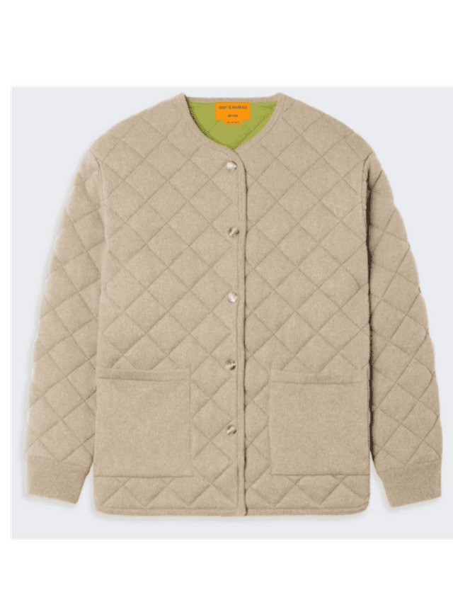 Quilted Liner Jacket In Cashmere Blend (In Store)