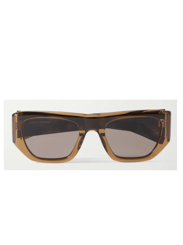 D-frame tortoiseshell acetate sunglasses (In Store)