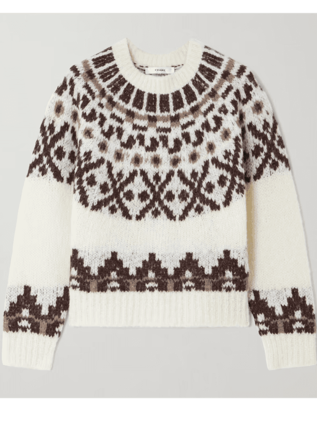 Fair Isle alpaca-blend sweater (In Store)