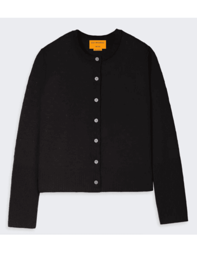 Jane Pointelle Cardigan In Cashmere (In Store)
