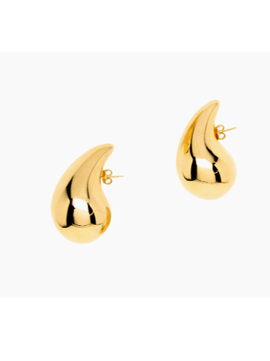 Bottega Veneta 18K Gold-Finish Sterling Silver Earrings (In Store) | Thumbnail 1