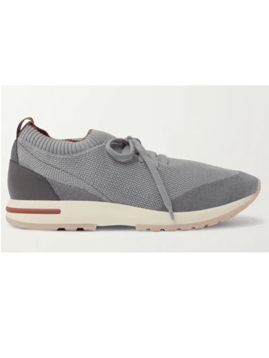 360 Flexy Walk Leather-Trimmed Knitted Wish Wool Sneakers (In Store)