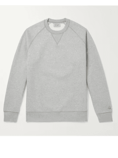 Carhartt WIP Chase Logo-Embroidered Cotton-Blend Jersey Sweatshirt (In Store) | Thumbnail 1