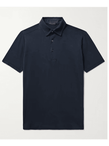 Loro Piana Cotton-Piqué Polo Shirt (In Store) | Thumbnail 1