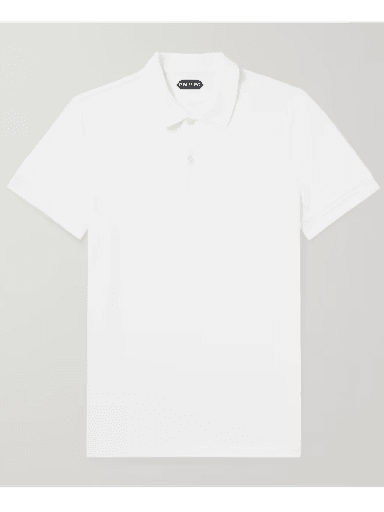 Tom Ford Garment-Dyed Cotton-Piqué Polo Shirt (In Store) | Thumbnail 1