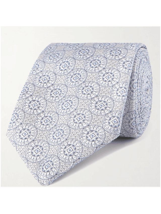 8cm Silk-Jacquard Tie (In Store)