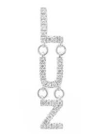 Wish Fine Jewelry Diamond 18K White Gold Luz Single Dangle Drop Earrings (In Store) | Thumbnail 1