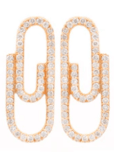 Wish Fine Jewelry Diamond 14K Gold Paper Clip Earrings (In Store) | Thumbnail 1