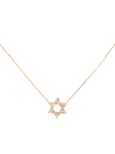 Wish Fine Jewelry Diamond 18K Yellow Gold Star of David Necklace (In Store) | Thumbnail 1