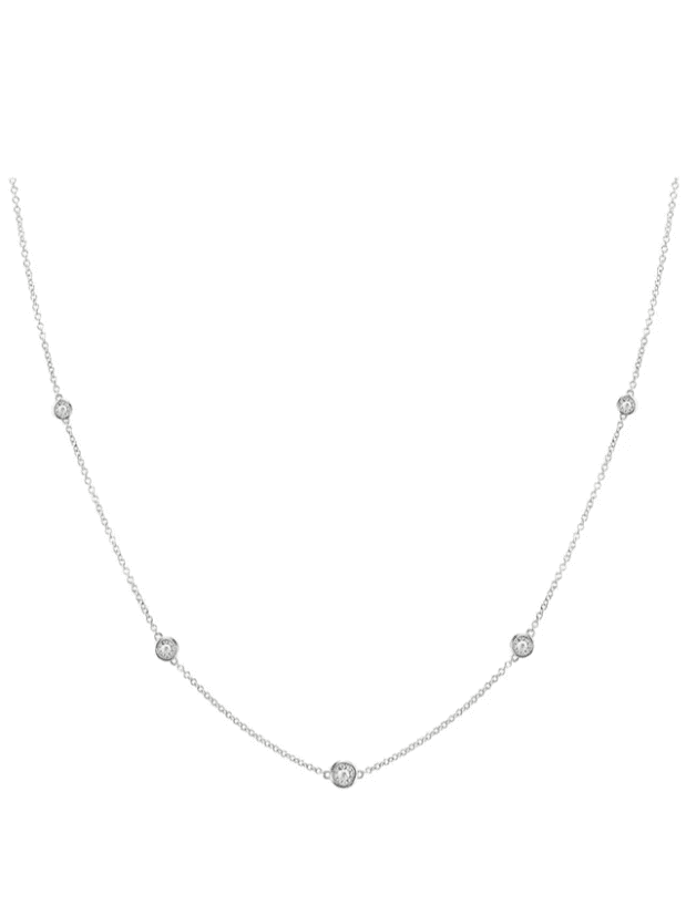 Diamond 14K Gold By The Yard Necklace (In Store)