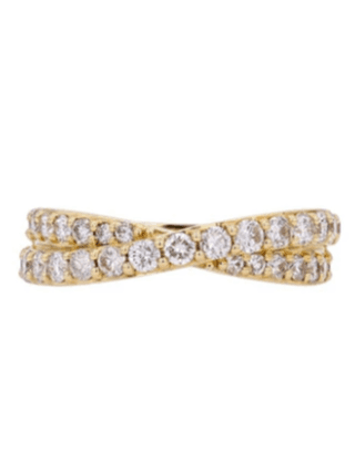 Wish Fine Jewelry Diamond 14K Gold Crossover Ring (In Store) | Thumbnail 1