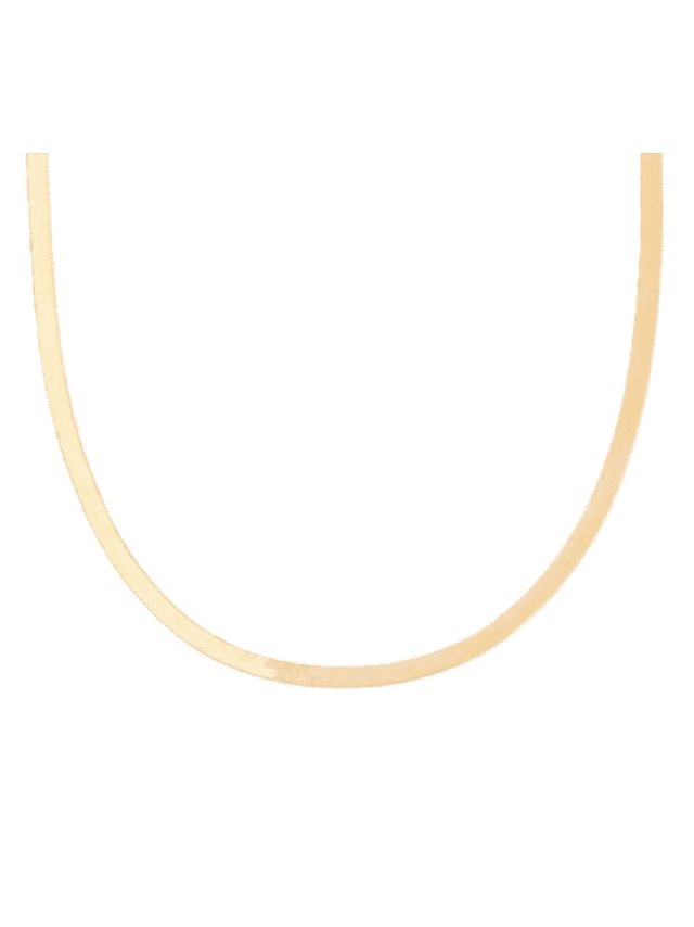 14K Gold Herringbone Necklace (In Store)