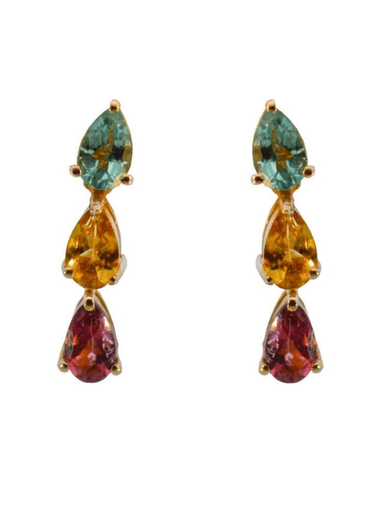 Vêtir 14KY Multi Tourmaline Earrings (In Store) | Thumbnail 1
