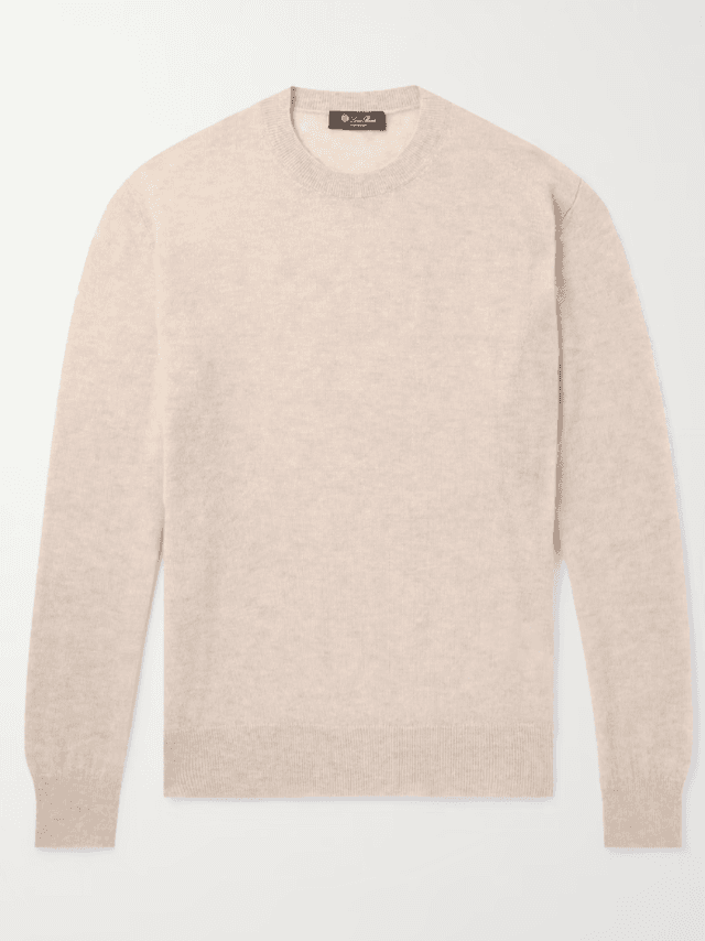 Brushed Cashmere and Silk-Blend Sweater (In store)