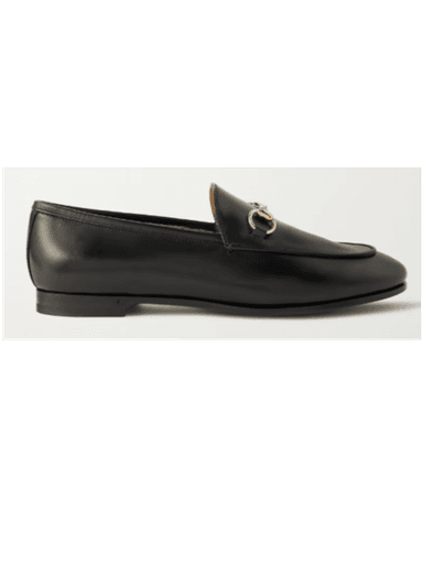 Gucci Jordaan horsebit-detailed leather loafers (In Store) | Thumbnail 1