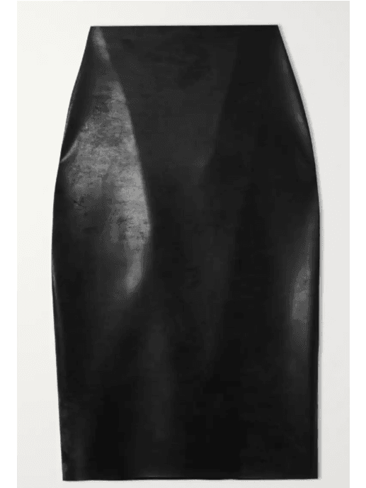 Latex pencil skirt (In Store)