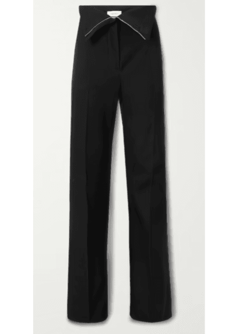Wool-twill flared pants (In Store)