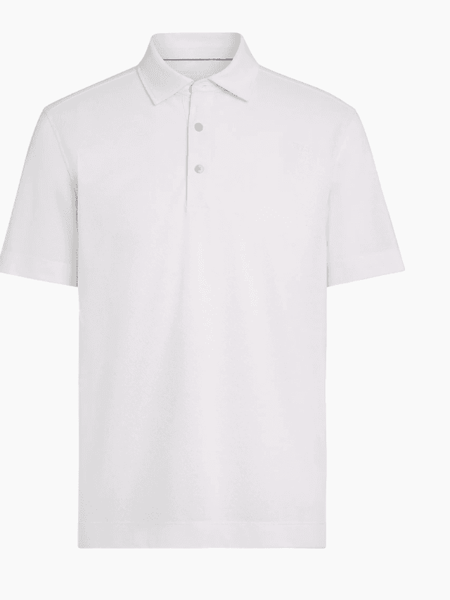 Cotton and Silk Polo Shirt
