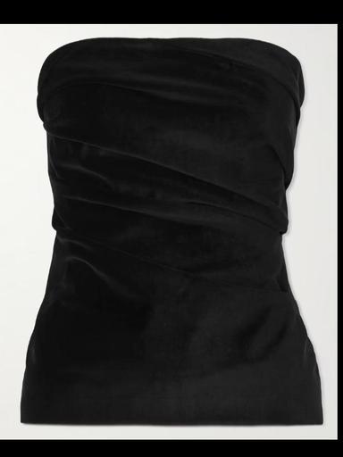 Tove Izel cotton and modal-blend velvet top | Thumbnail 1