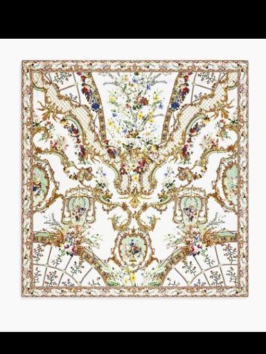 Camilla Dressing Room Drama Large Floral Silk Square Scarf | Thumbnail 1