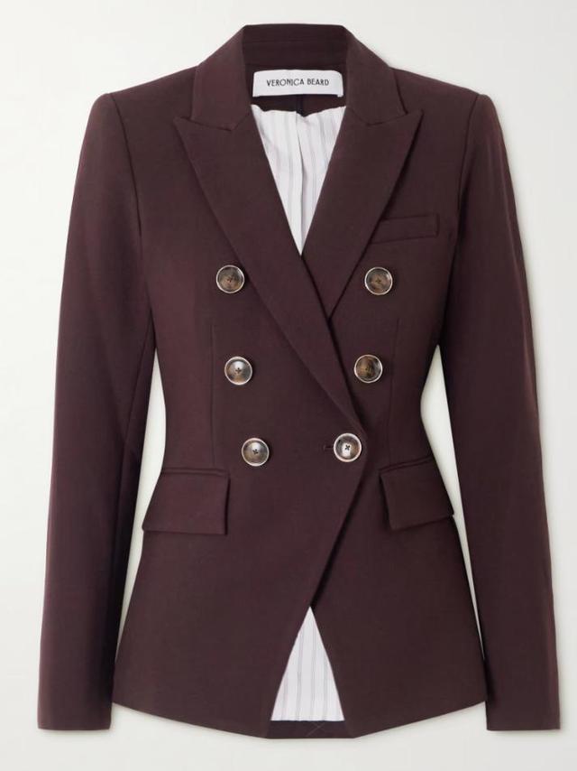 Miller Dickey double-breasted woven blazer