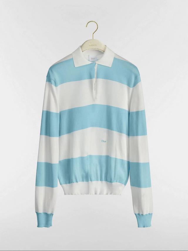 Dior Marinière Long-Sleeved Polo Shirt