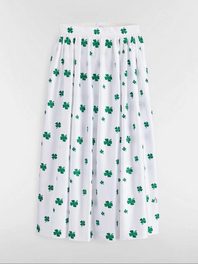 Mid-Length Embroidered Skirt