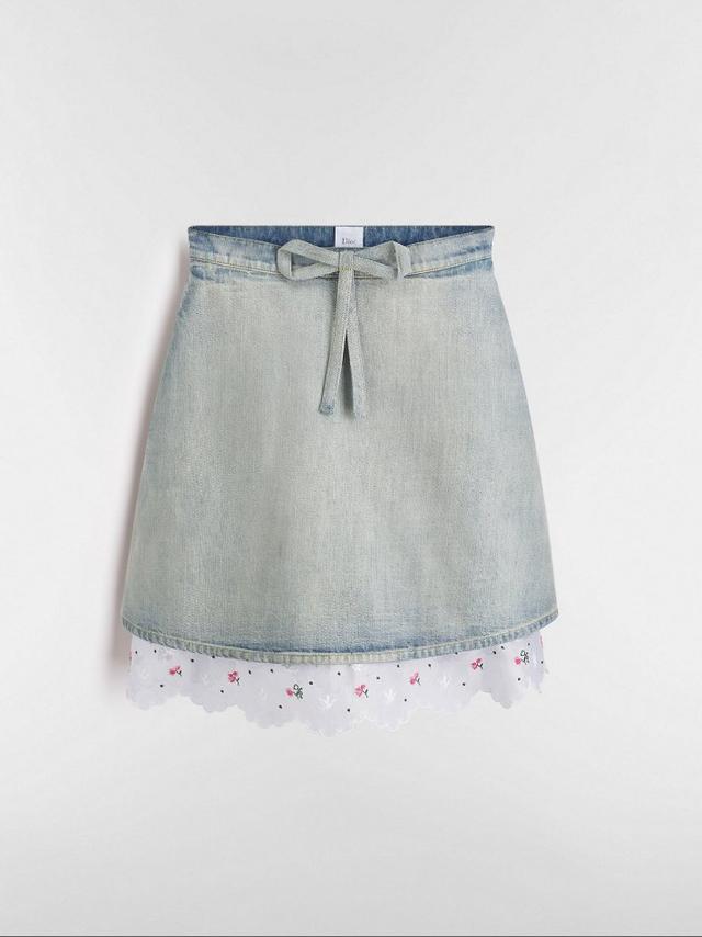 Dioramour Flared Embroidered Skirt