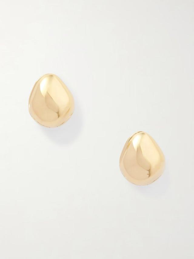 Phoebe Philo Pebble gold-plated sterling silver earrings