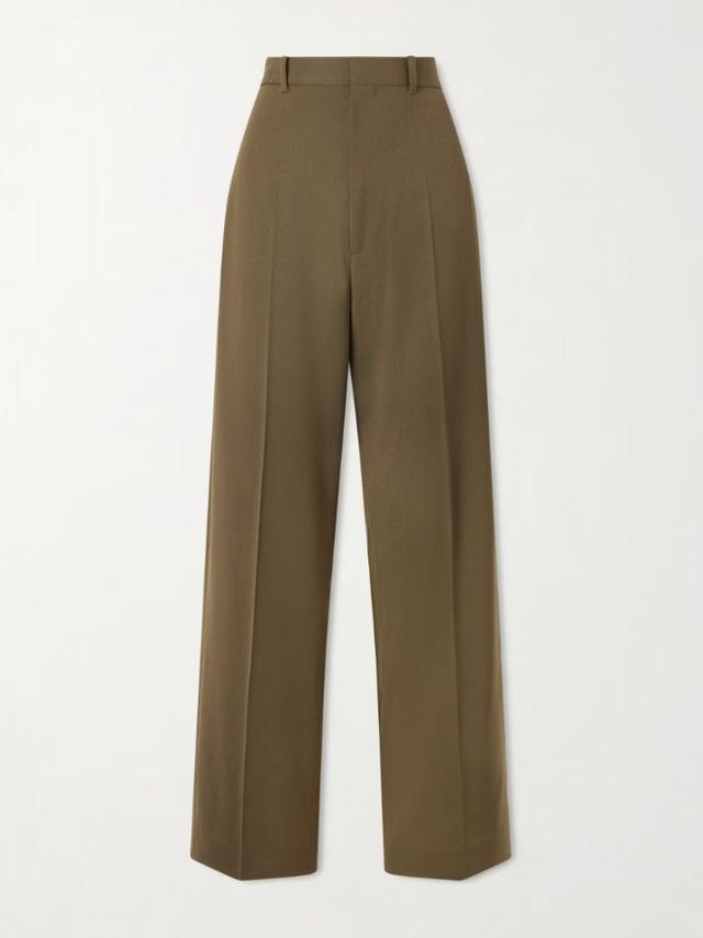 Drop wool pants