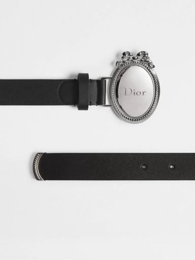 Dior Dior Médaillon Belt Black Smooth Calfskin, 25 MM | Thumbnail 2