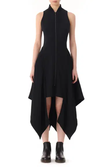 Jason Wu Collection Fluid Crepe Bomber Fit and Flare Dress | Thumbnail 1