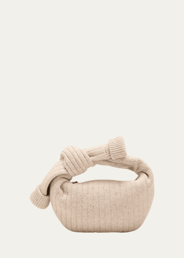 Jodie Mini Knotted Ribbed-Knit Tote (In Store)