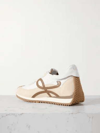 Loewe Flow Runner leather-trimmed shell and suede sneakers (In Store) | Thumbnail 2