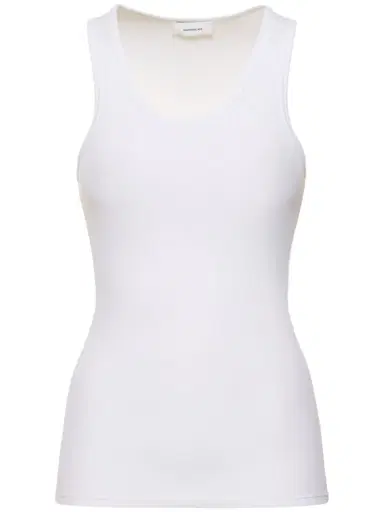 Wardrobe.NYC Ribbed cotton jersey tank top (NAP) | Thumbnail 1