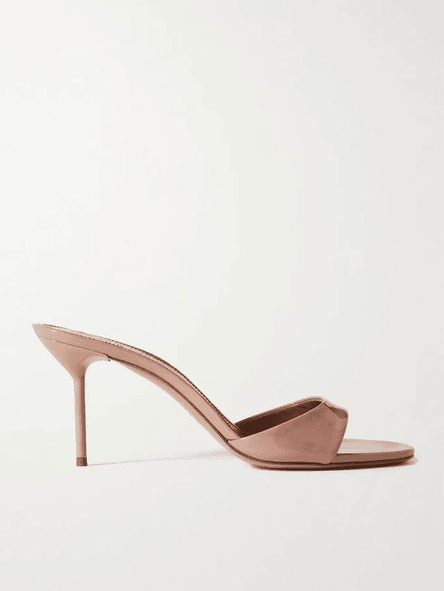 Lidia patent-leather mules (In Store)