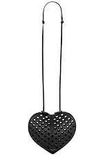Le Coeur Perforated Leather Shoulder Bag (In Store)