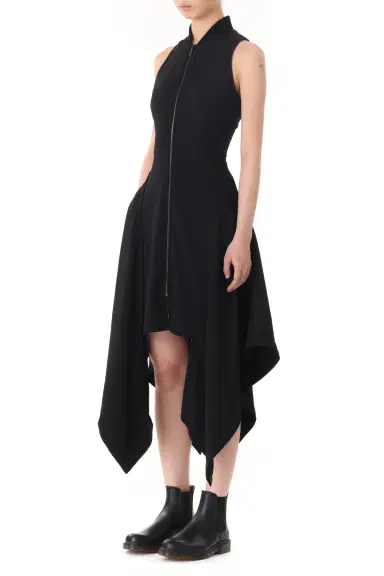 Jason Wu Collection Fluid Crepe Bomber Fit and Flare Dress | Thumbnail 2