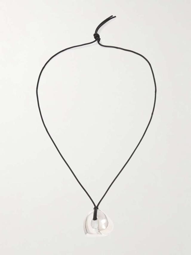 Recycled Sterling Silver And Suede Necklace (In Store)