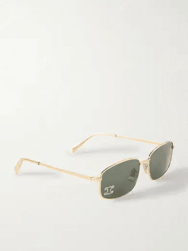 CELINE Eyewear Triomphe Crystal Square-Frame Sunglasses (In Store) | Thumbnail 2