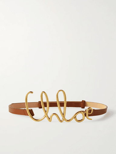 Chloé Gold-tone and leather belt (NAP) | Thumbnail 1