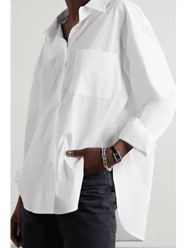 The Frankie Shop Lui Organic Cotton-Poplin Shirt (NAP) | Thumbnail 2