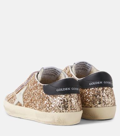 Golden Goose Kids Old School glitter leather sneakers | Thumbnail 4
