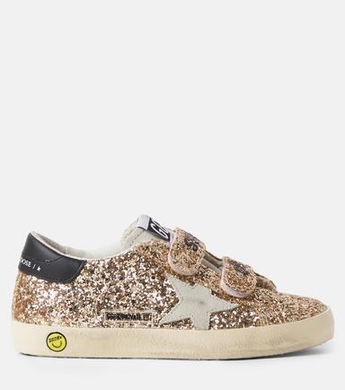 Golden Goose Kids Old School glitter leather sneakers | Thumbnail 3
