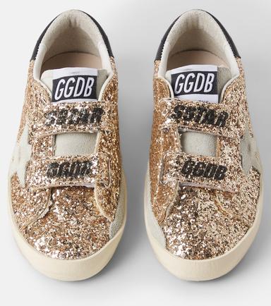 Golden Goose Kids Old School glitter leather sneakers | Thumbnail 5