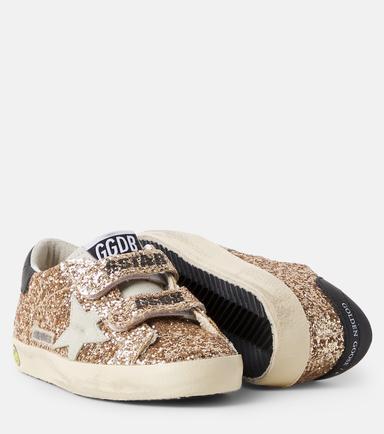Golden Goose Kids Old School glitter leather sneakers | Thumbnail 2