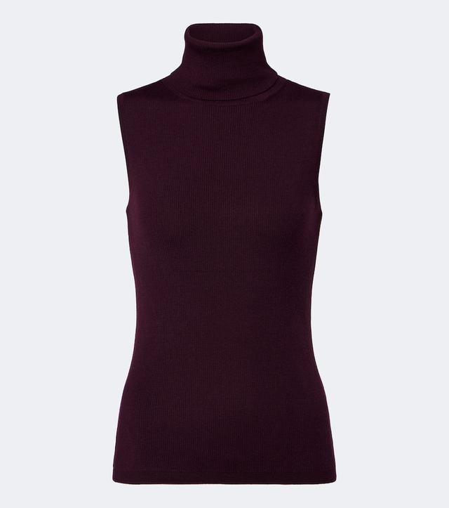 Jardin des Orangers Ribbed-knit virgin wool turtleneck top