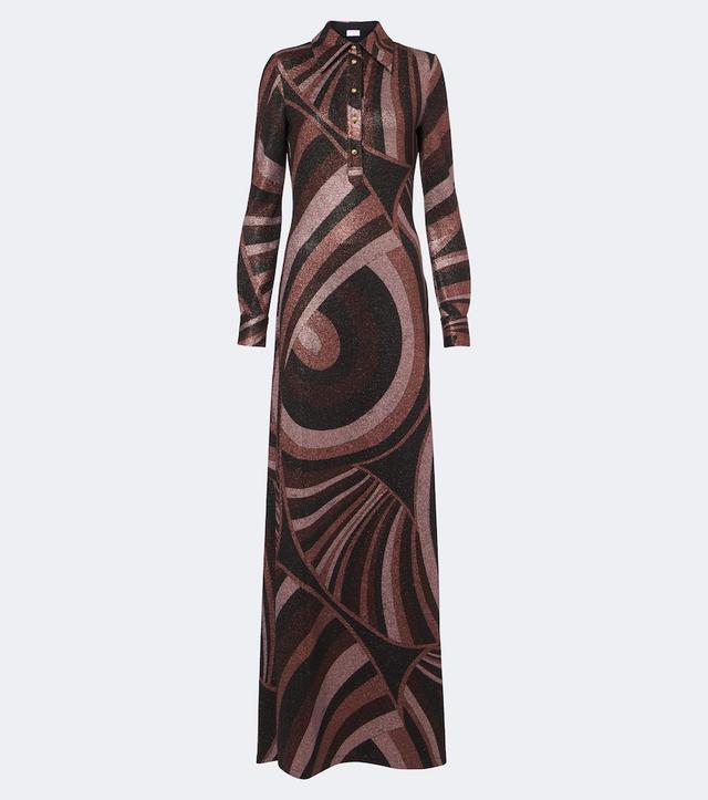Iride Lurex jersey gown